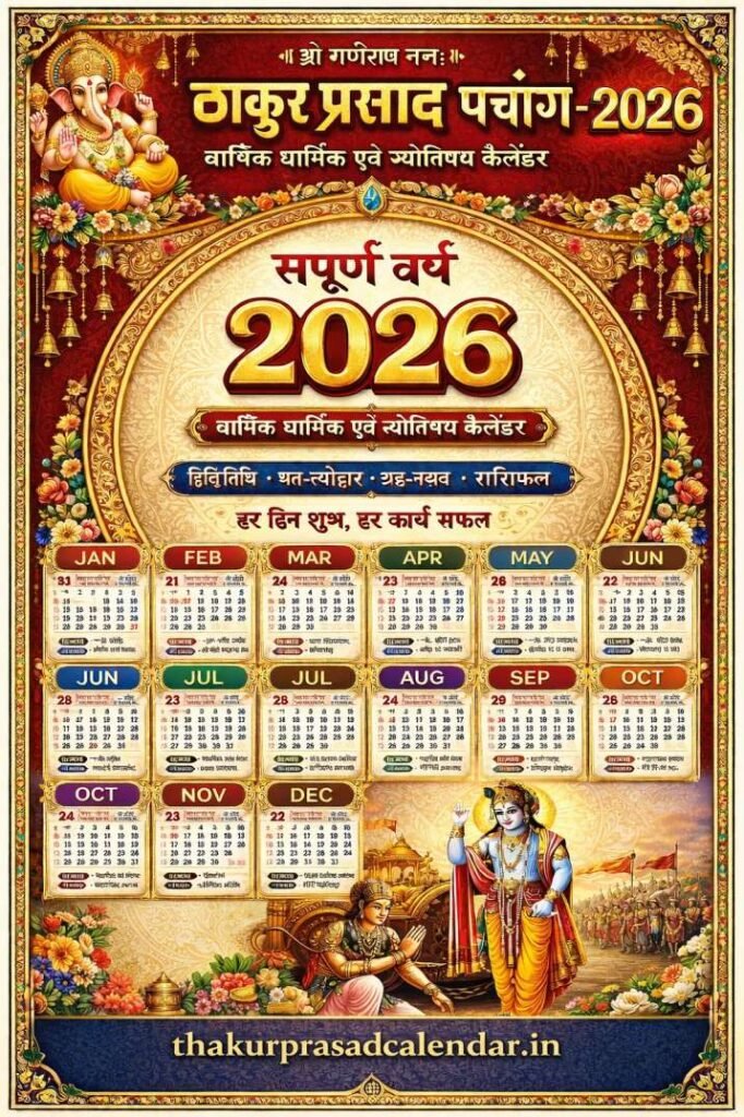 Thakur Prasad Calendar 2026